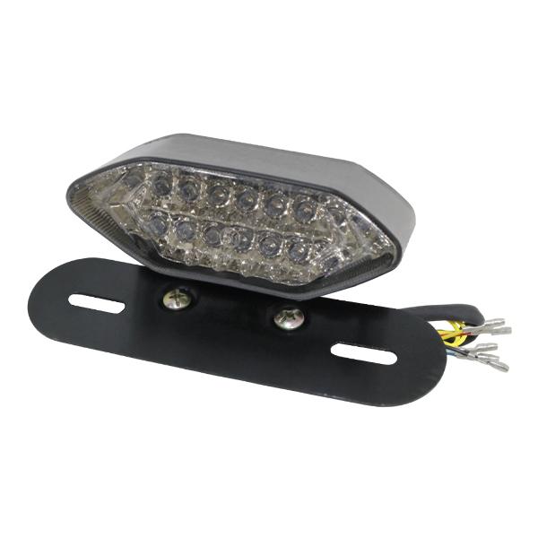 ズーマー スティード ウィンカー内蔵 スモーク LED テールランプ