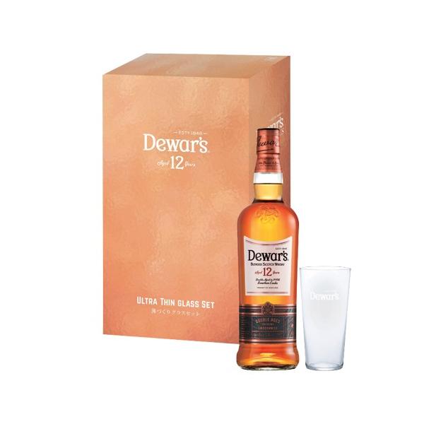 デュワーズ 12年 薄づくりグラス付 ギフト セット 40度 700ml スコッチ