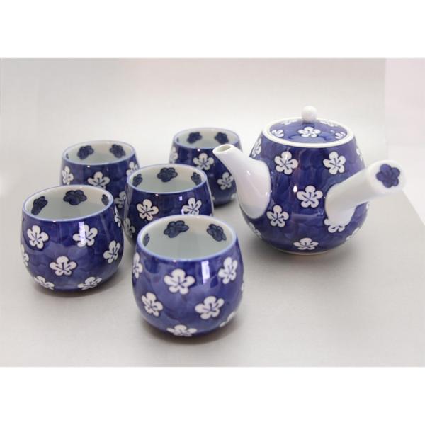 2199 源右衛門 染錦苺絵 茶器セット 急須1客 湯呑5客 2199 源右衛門 染