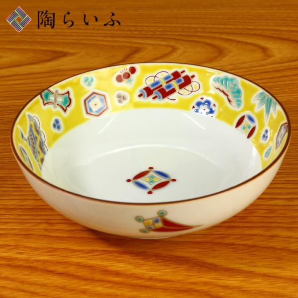 九谷焼 4号鉢 黄交趾/青郊窯 和食器 皿 小鉢 中鉢 人気 ギフト 化粧