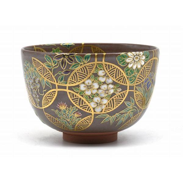 茶道具 抹茶茶碗、赫土地 和つなぎ、京焼 杉田祥平 清閑寺窯、桐共箱