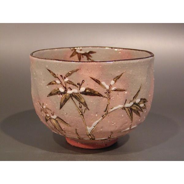 茶道具 抹茶茶碗 乾山写 雪竹絵、 京焼 中村秋峰作 : 佐藤大観堂