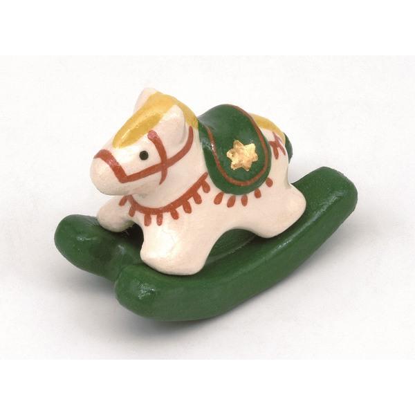 茶道具・茶器 香合、干支「午」「馬・うま」、木馬、京都 吉村楽入作