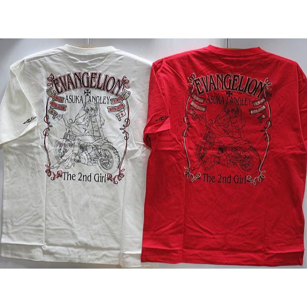 エヴァンゲリヲンX LOW BLOW KNUCKLEコラボ 半袖Tシャツ アスカ