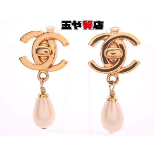 CHANEL（シャネル） ココマーク 97P フェイクパール イヤリング GP