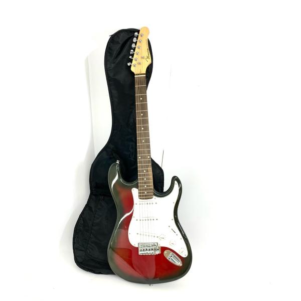 Burny エレキギター サンバースト 楽器 ソフトケース付き Burny エレキ