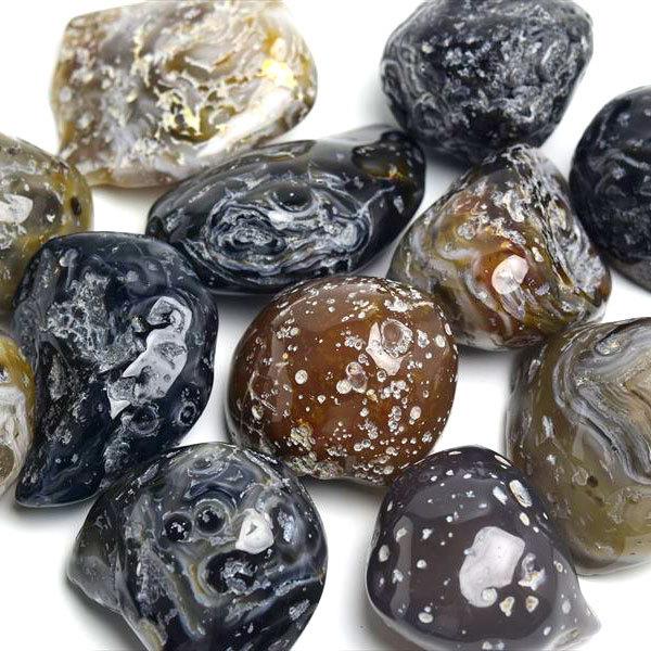 水入り瑪瑙 種類お任せ (約90g~100g) メノウ ジオード ウォーター