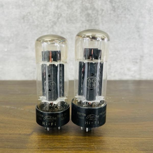 iida_6x6東芝6G-B8中古2ペアー(4本)セット 未チェック 東芝 真空管 6GB8 2