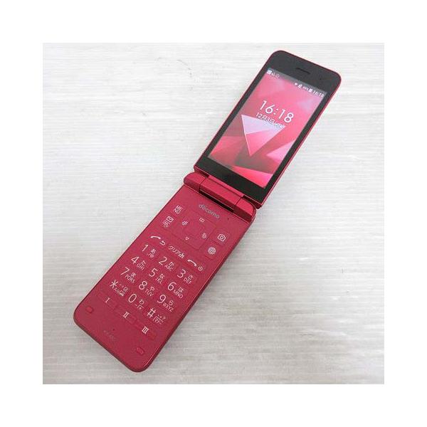 SIMフリー docomo DIGNO ケータイ KY-42C 8GB レッド 〇判定 残積なし