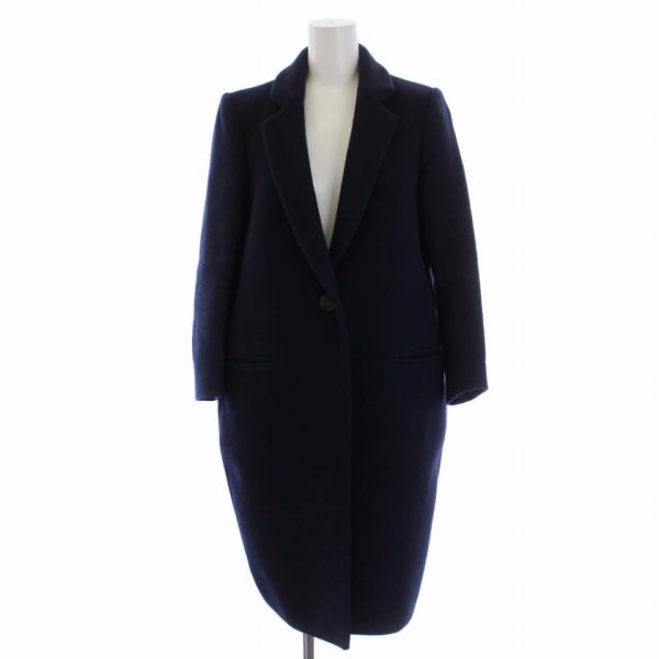 enfold チェスターコート ネイビー×ブルー 36サイズ