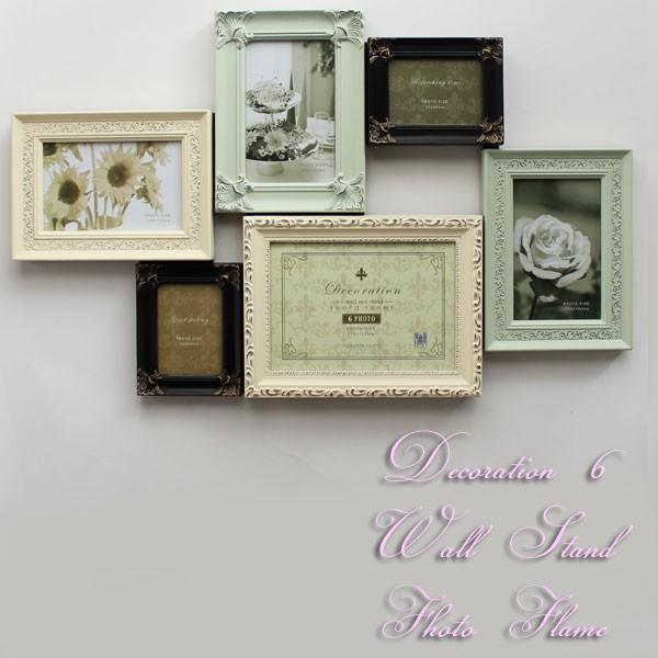 デコレーション 6 ウォール＆スタンド フォトフレーム バニラミックス