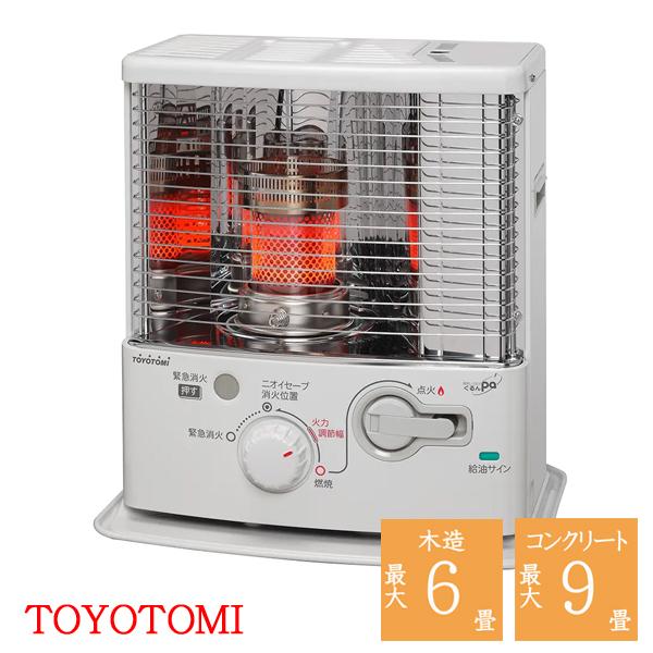 灯油ストーブ トヨトミ 石油ストーブ 電池不要 小型 反射型 ホワイト