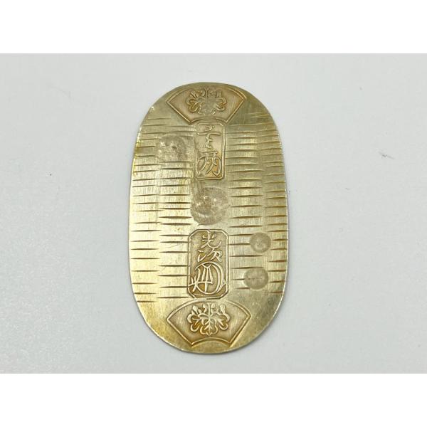 天保小判金 小判金 小判 11.3g 背刻印:る K14相当 古銭 貨幣 金貨 金