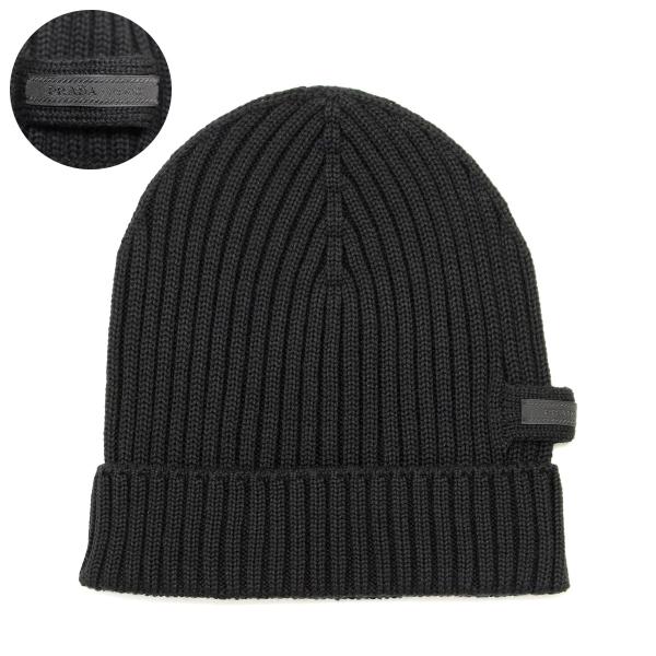 PRADA（プラダ） 送料無料 2 PRADA UMD188 NERO ニットキャップ ニット