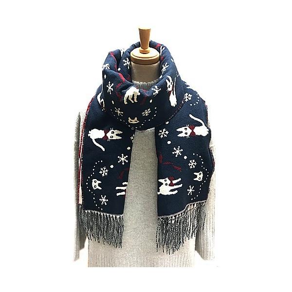 ジブリグッズ 魔女の宅急便 ボタン付きストール 雪の降る街