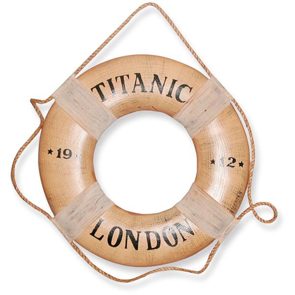 アンティークの浮き輪 マリン オブジェ ディスプレイ