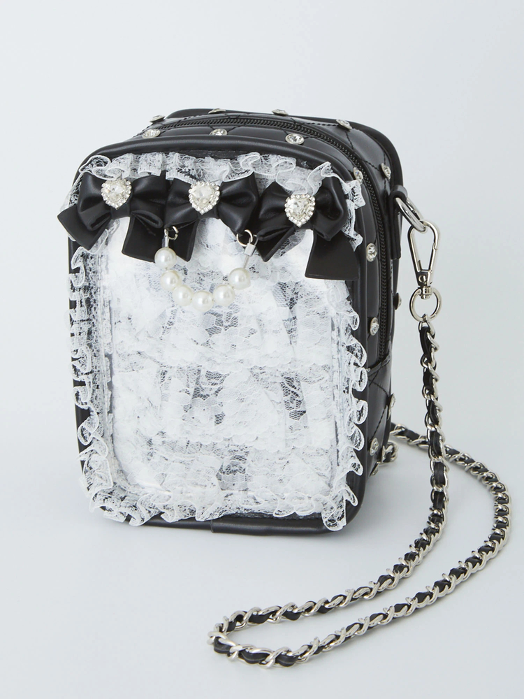 確定ファンサのおまじないキラキラビジューキルティングぬいBag - Ank