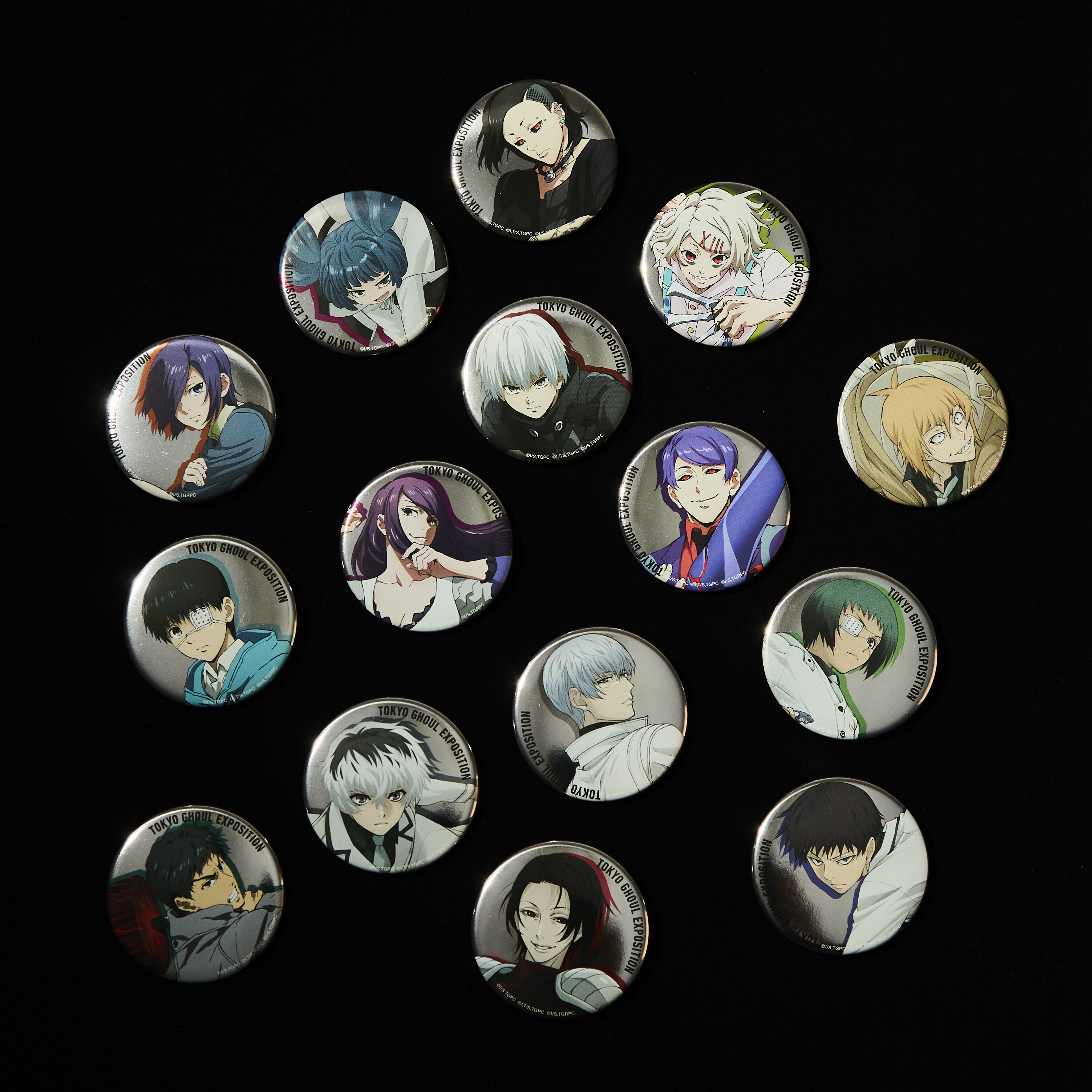 缶バッジ(15種ランダム) | 東京喰種EX. OFFICIAL STORE