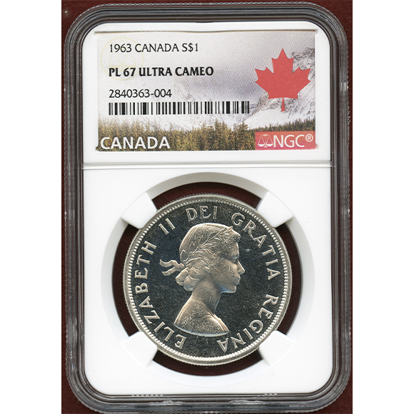 カナダ 1ドル銀貨 エリザベス2世 ピンバッジ 留め具 コンチョ カナダ 1