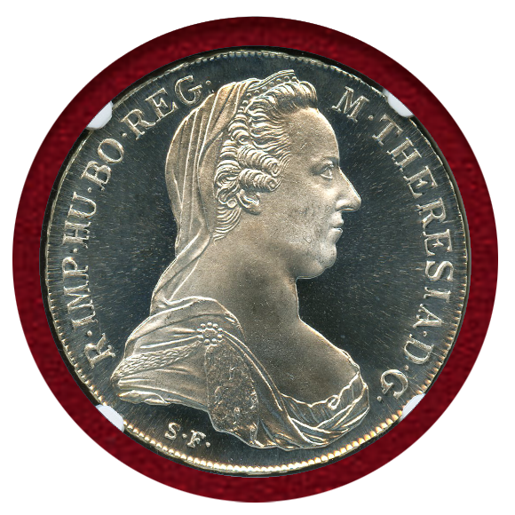 オーストリア ターラー銀貨 1780年 MS66 NGC 4791815-035