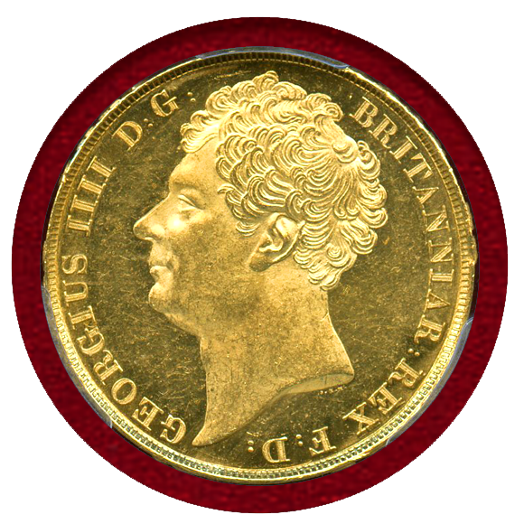 ジョージ4世 レッドドラゴン 黄銅メダル PCGS最高鑑定品 ジョージ4世