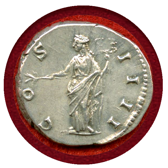 ローマ帝国 アントニヌス・ピウス デナリウス銀貨