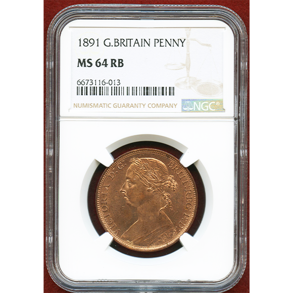 JCC | ジャパンコインキャビネット / イギリス 1891年 ペニー 銅貨