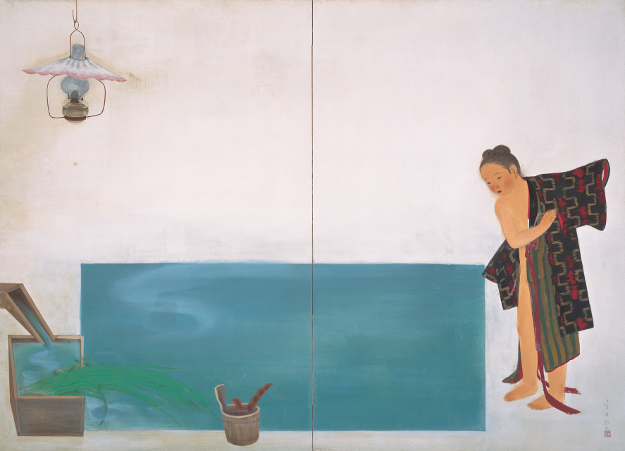 福田豊四郎、【十和田の新緑】、希少な画集より、状態良好、新品高級