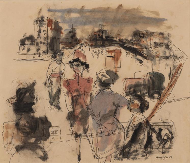 森の絵画「松陰の山道 森の絵画「松陰の山道 森を行く道 | ｜正光画廊