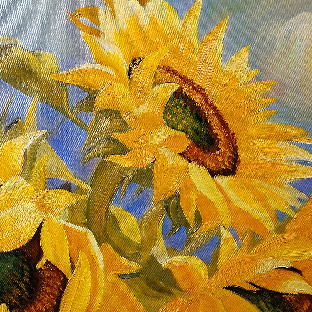 絵画｜油絵｜Sunflowers｜ひまわり｜Interior art