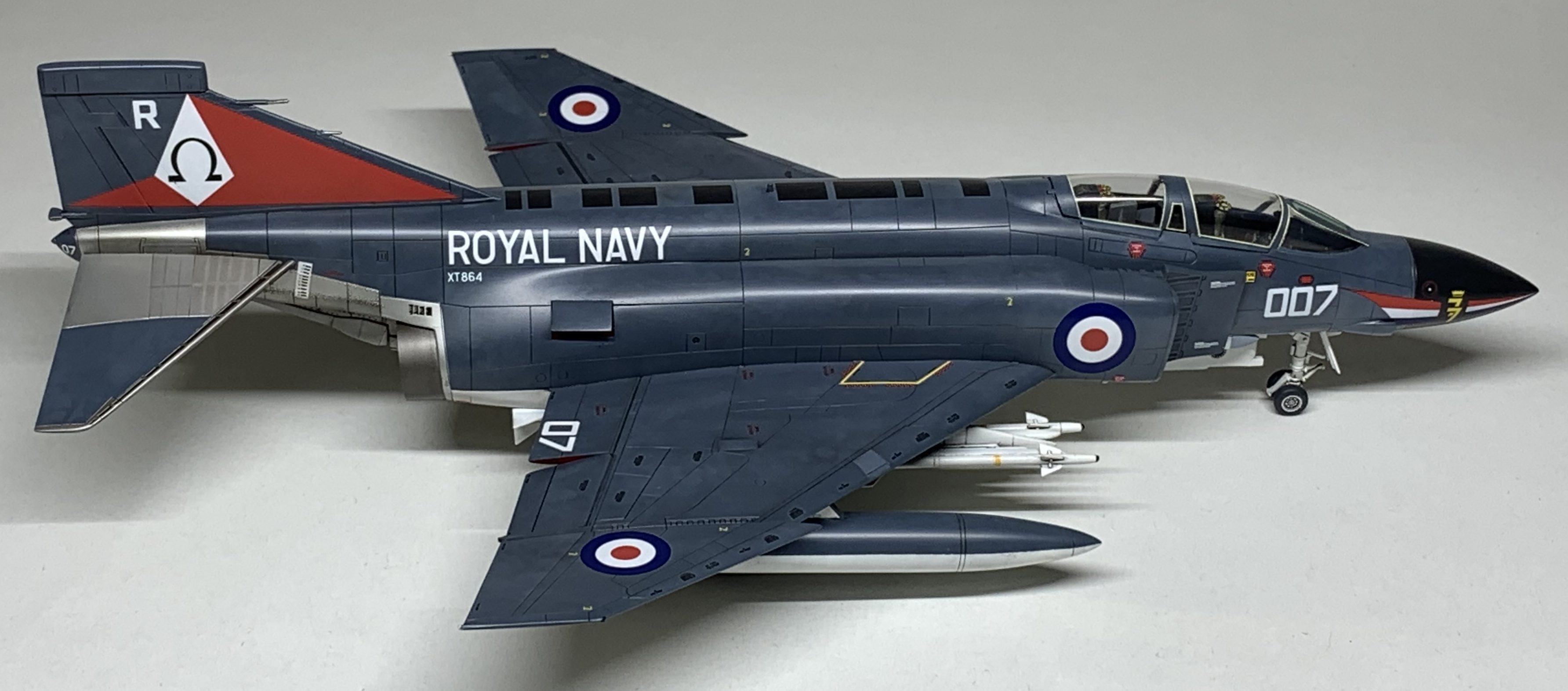 完成品】フジミ 1/72 ブリティッシュ ファントム F-4K ブリティッシュ