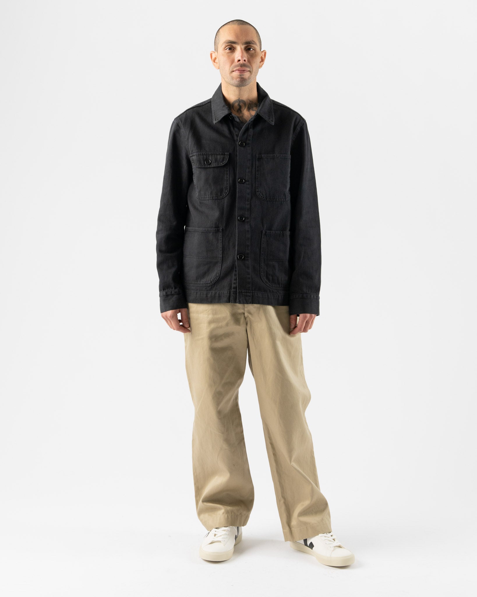 orSlow Vintage Fit Army Trousers in Khaki Curated at Jake and Jones