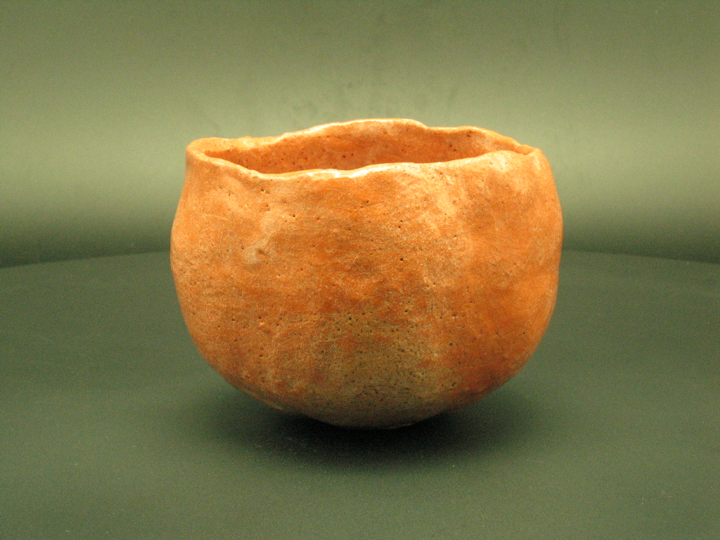 杉本貞光作品 赤茶碗 Sadamitsu Sugimoto's work Red-raku chawan tea bowl