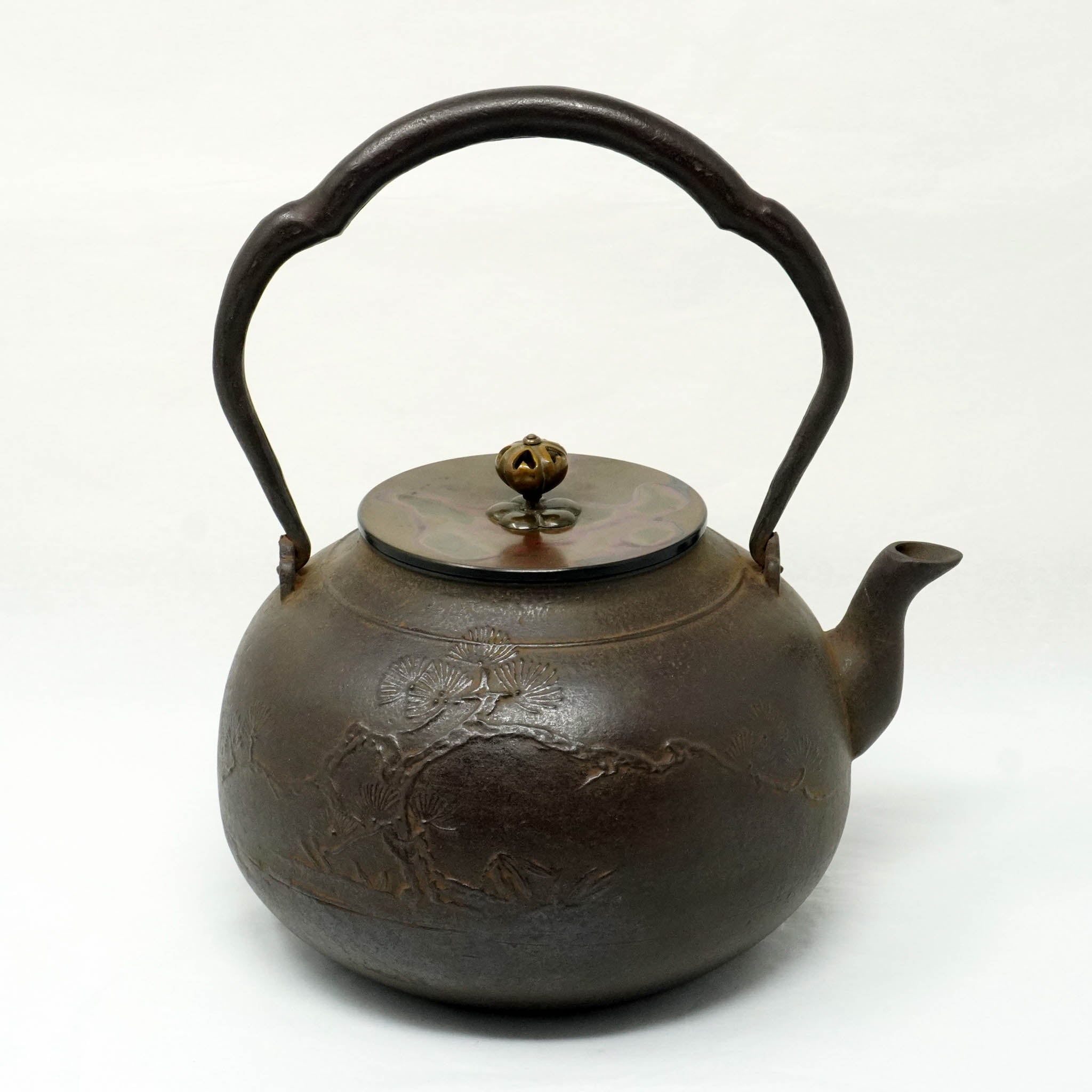 高岡銅器 鉄瓶 | 松竹梅文 | 般若鋳造所