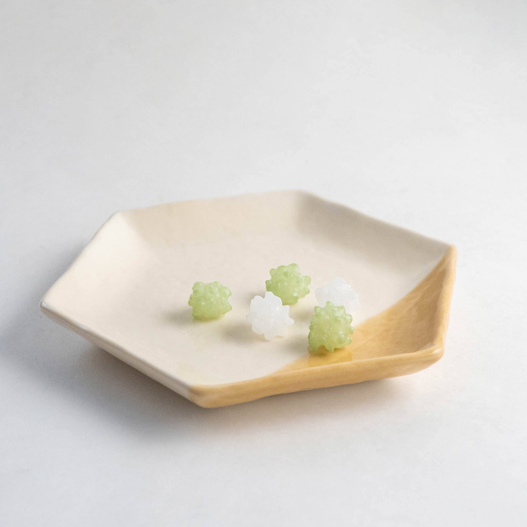 瀬戸焼 豆皿 | 六角豆皿5枚セット | すずやか | m.m.d.