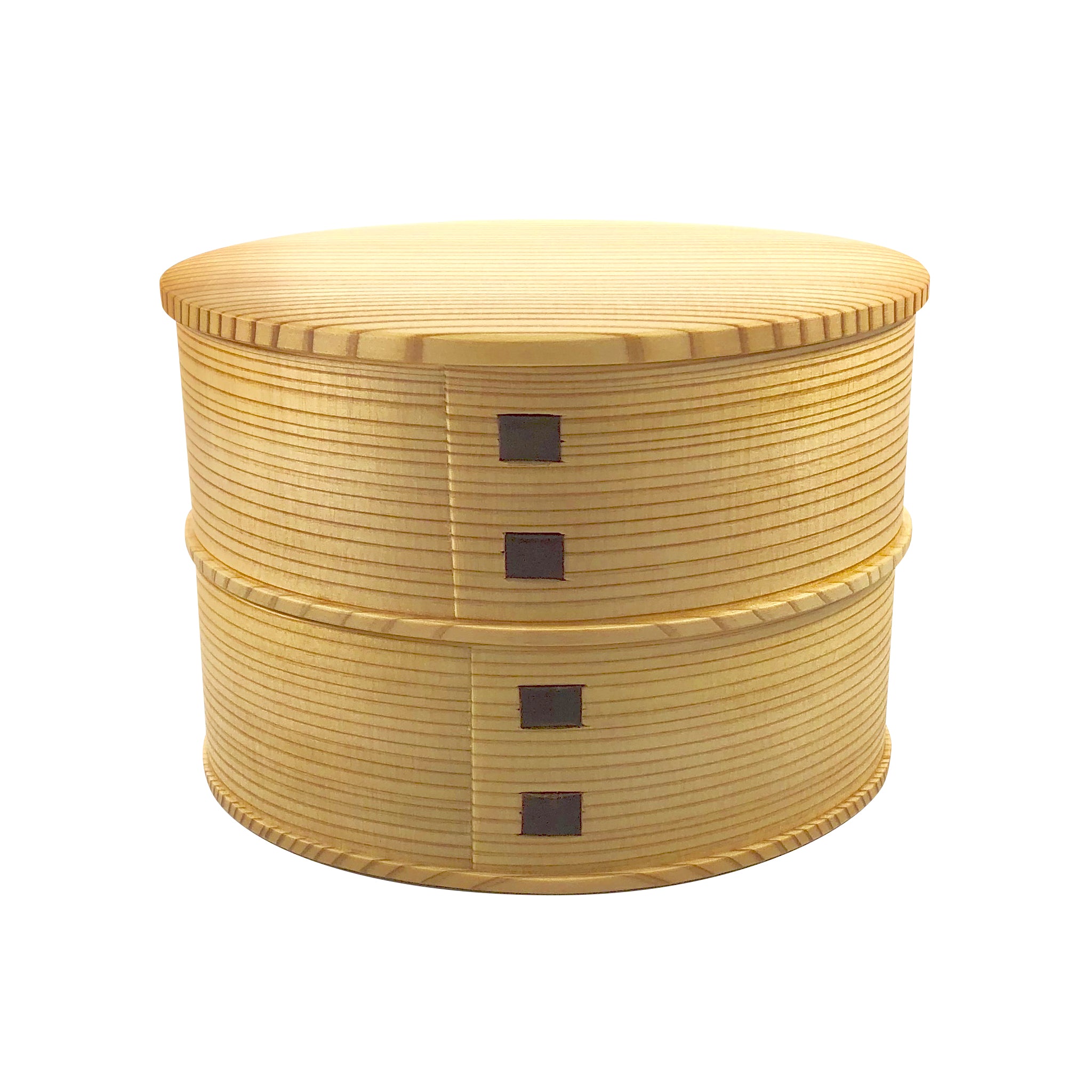 廃番】大館曲げわっぱ 弁当箱 | 秋田杉 | 丸二段姫子重