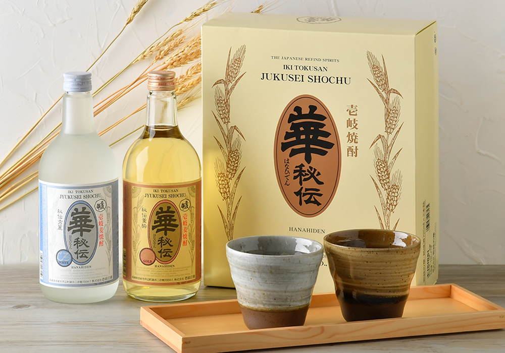 古酒】1980年代 焼酎 壱岐の華 700ml 35% 陶器ボトル 古酒）壱岐の華