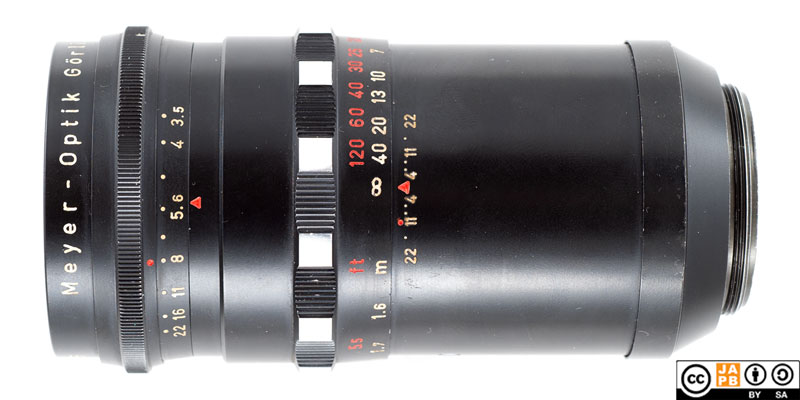 Data sheet: Meyer-Optik Görlitz Primotar 135 mm f/3.5 – JAPB