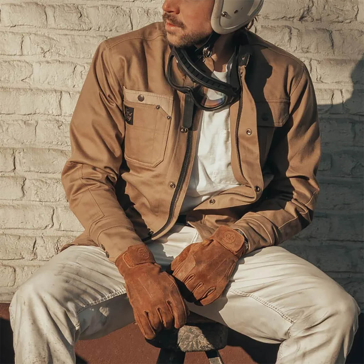 試着無料】エイジオブグローリー ローバー - バイク レザー グローブ