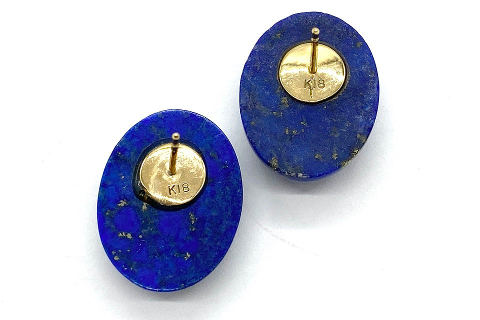 Lapis Lazuli K18ラピスラズリピアス (NO.128360) – JEX宝石ギャラリー