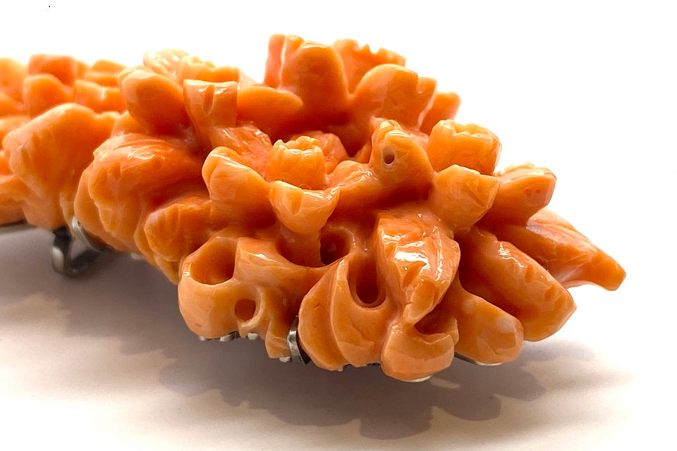 Coral SV珊瑚帯留(NO.304357) – JEX宝石ギャラリーオンラインショップ