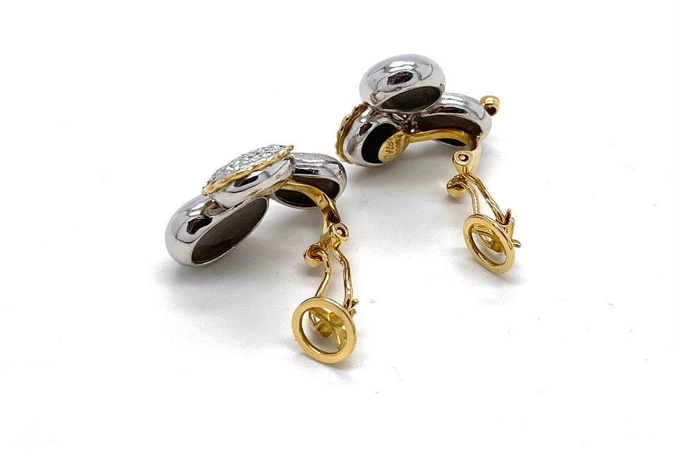 石川暢子】Pt900/K18ダイヤモンドイヤリング (NO.47693) – JEX宝石