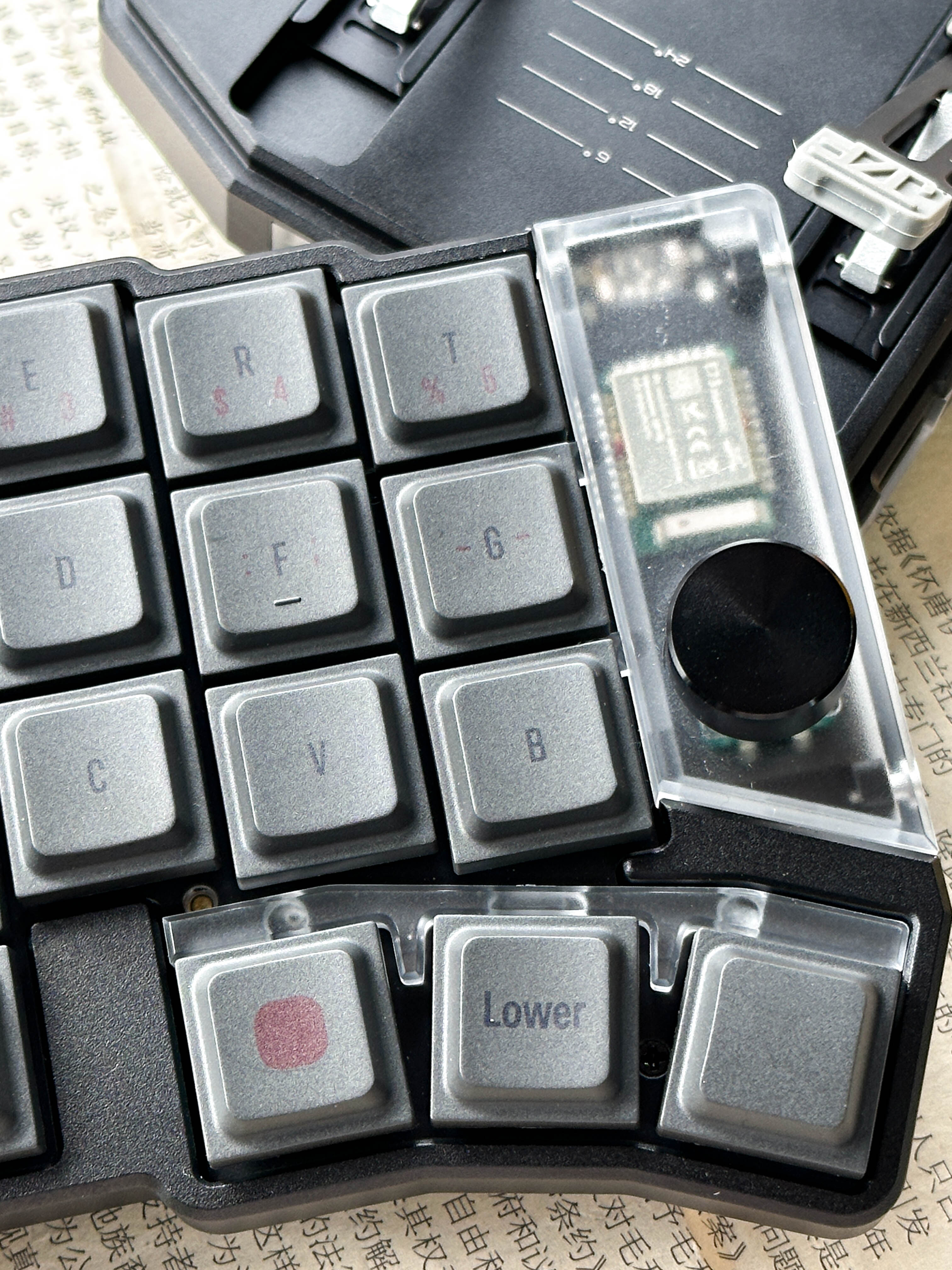 JezailFunder Cornix LP シルバー(白) 分割キーボード Cornix LP 無線