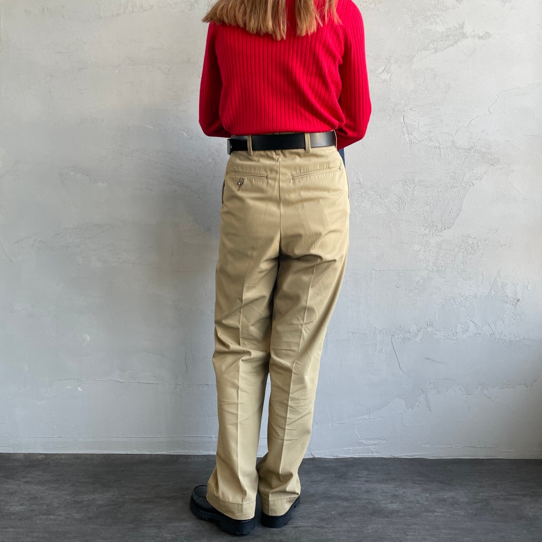 THE SHINZONE [ザ シンゾーン] ウォッシュド ハイウエストチノパン