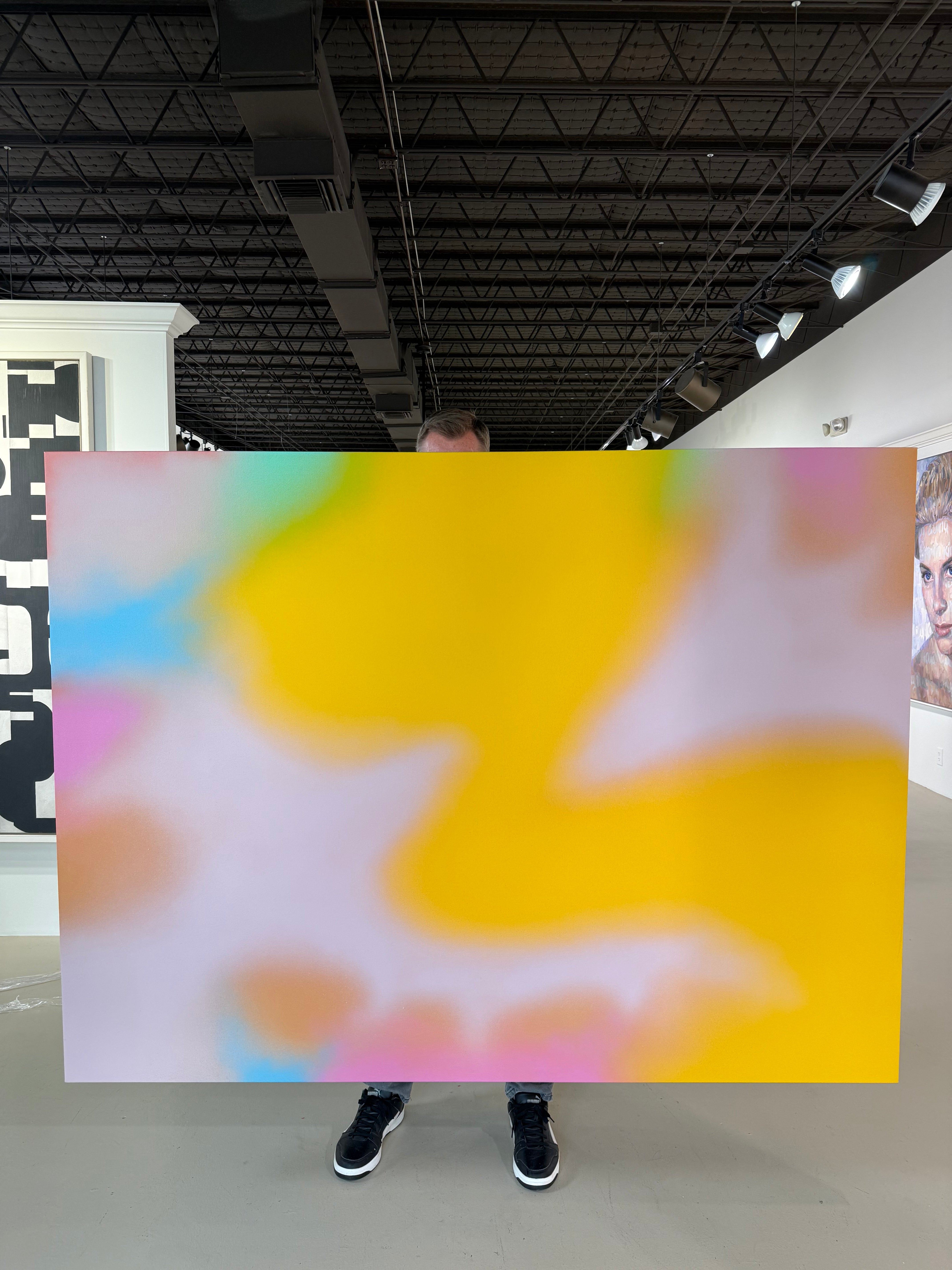 Acrylic Painting on wood Panel Titled “Happy Haze VlI