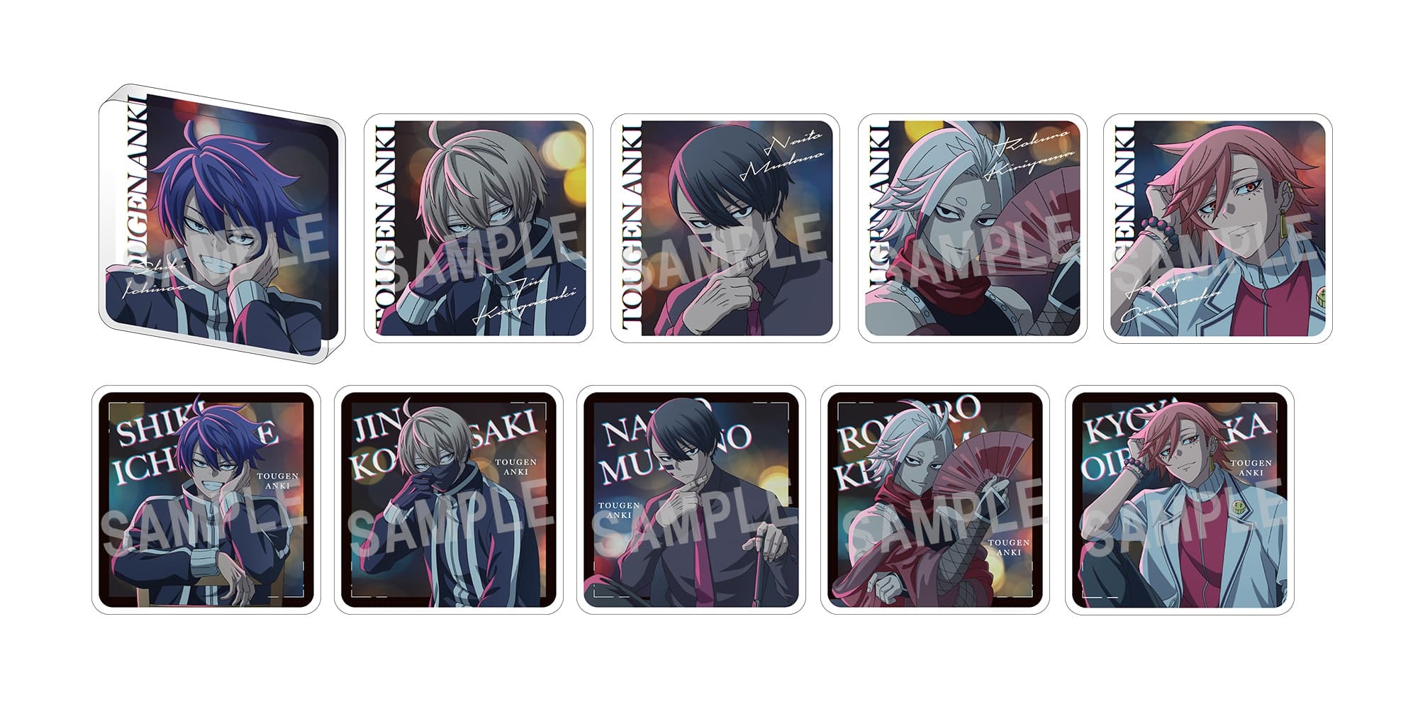 桃源暗鬼 無陀野無人 メモリーブロック アクリルブロック 桃源暗鬼