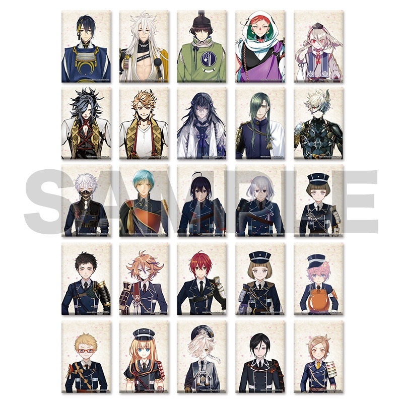 刀剣乱舞ONLINE スクエア缶バッジコレクション（跪坐） 第一弾 | j