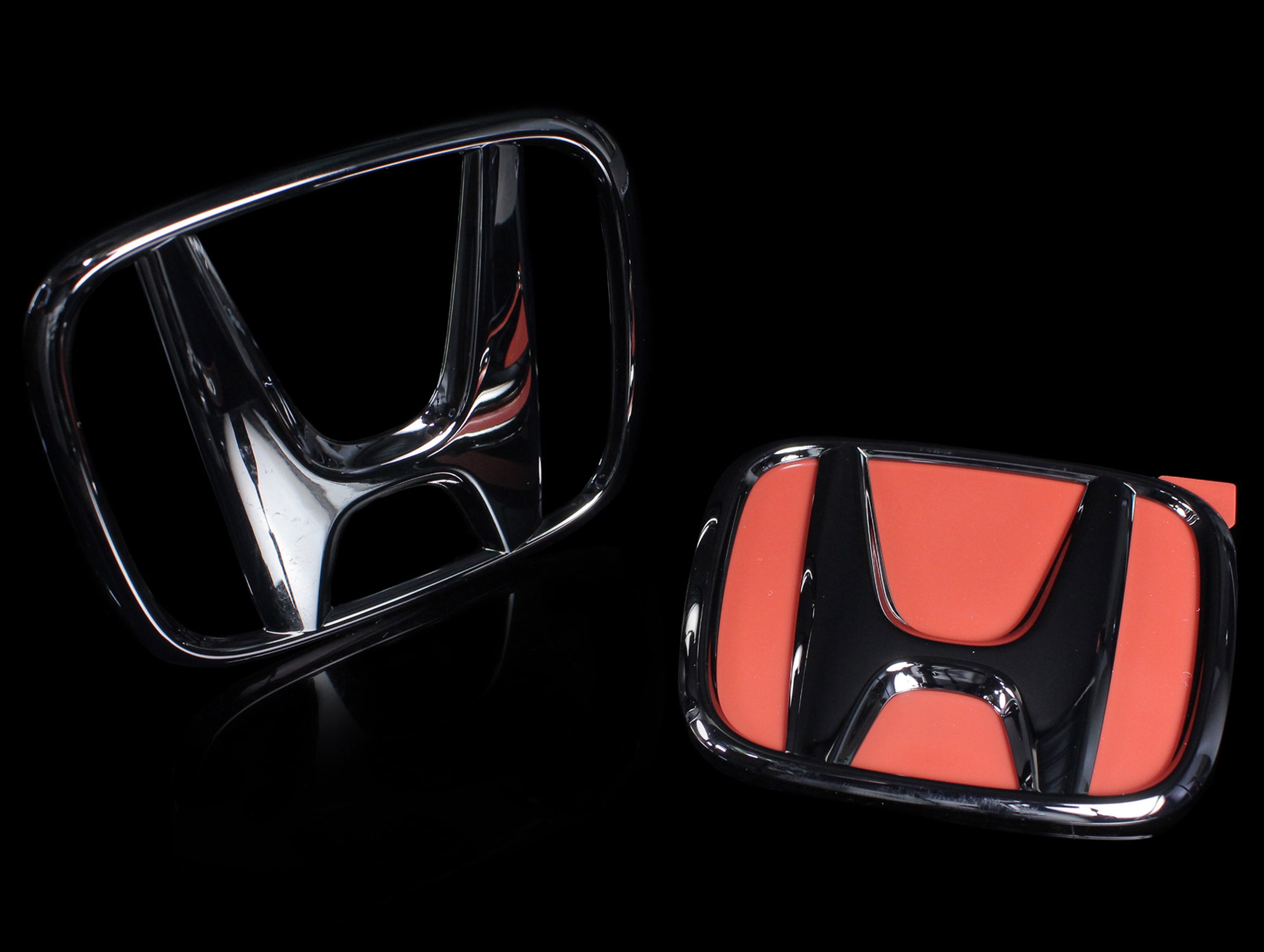 Honda Access All Black 3pc Emblem Kit - 2016-21 Civic Hatchback