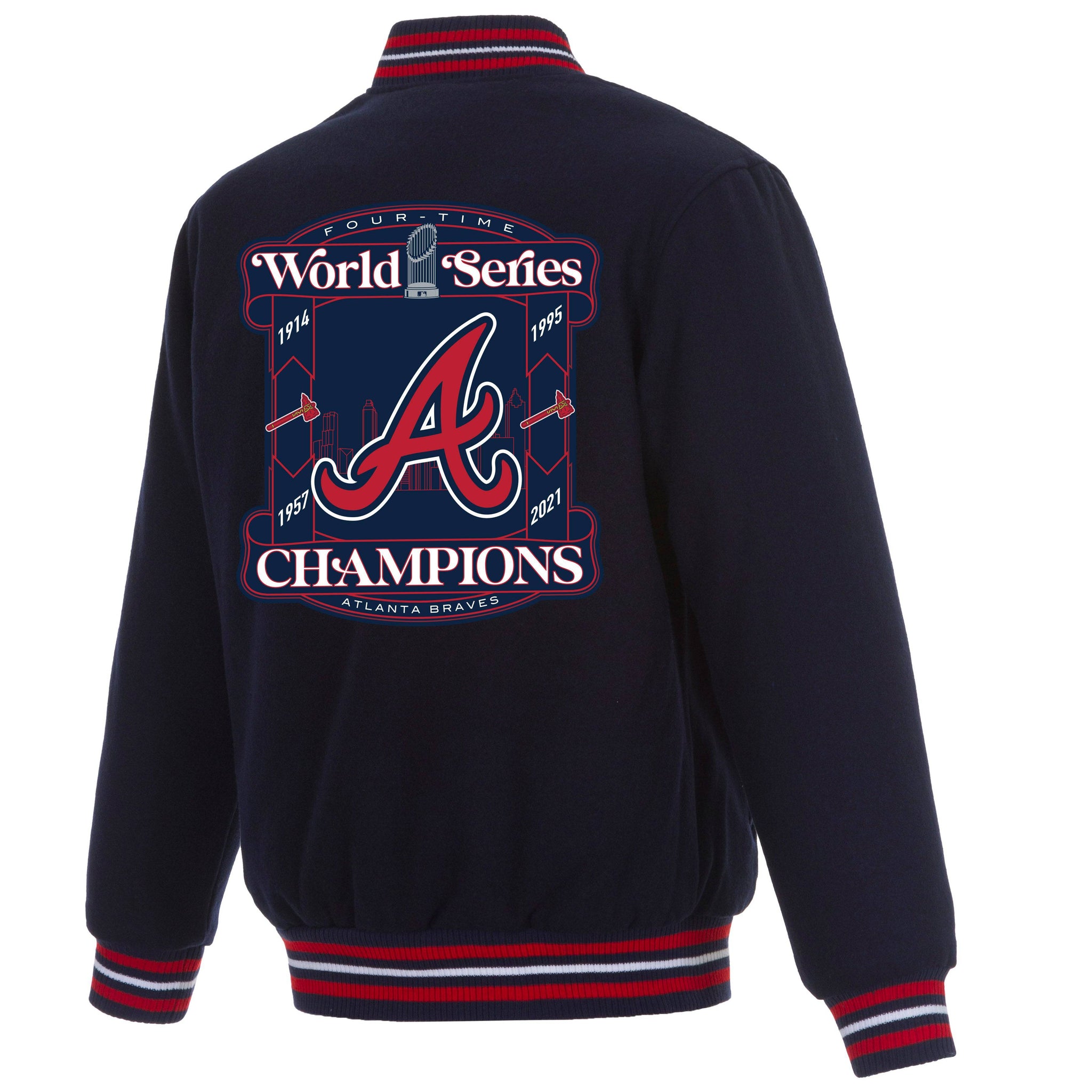 Atlanta Braves JH Design 2021 World Series Champions Reversible