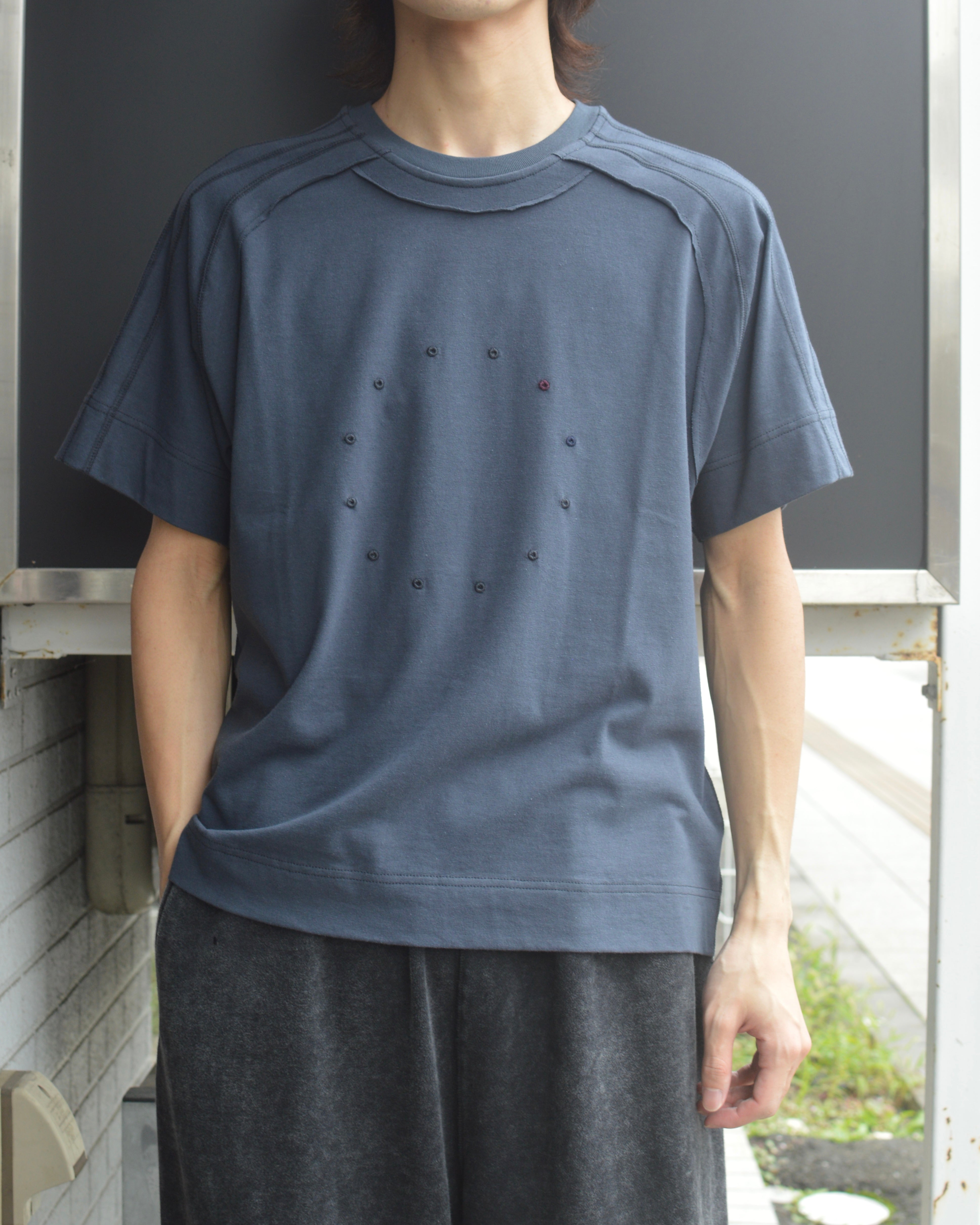 JIAN YE 十二支 TEE BLUE GRAY – JIKAI